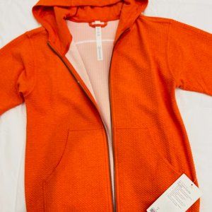 Lululemon Bright Orange Hoodie Jacket with Zipper Size 4